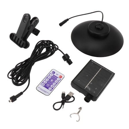 Utendørs Solar LED Parasollys Vanntett Timing Polykrystallinsk Silisium Panel Solskjerm Parasoll Lys