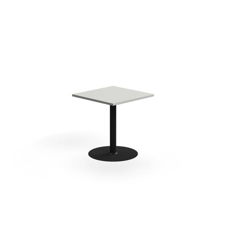 Bord VERTICUS, 700x700x720 mm, lysegrå/sort