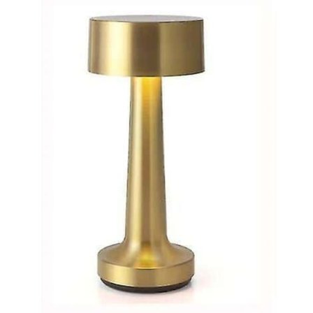 Uppladdningsbar bordslampa med touchsensor (guld)