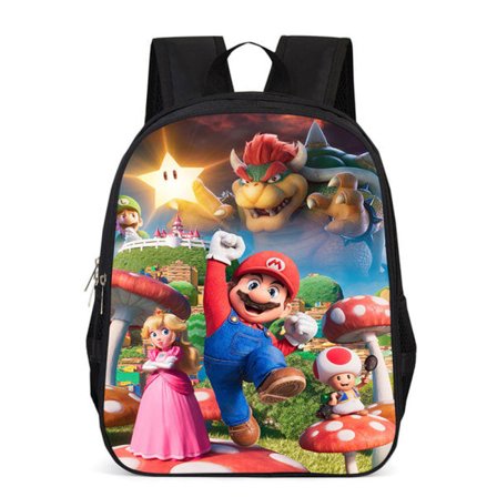 Super Mario Bros. Movie Kids BookBag Skolväska Ryggsäck C