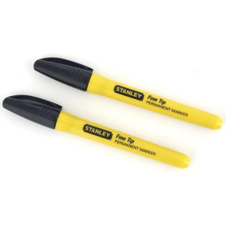 STANLEY 0-47-316 FatMax Merkintäkynä ohut kärki, musta, Merkkaus