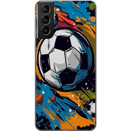 Mobilskal till Samsung Galaxy S21+ 5G med Fotbollar