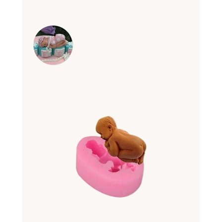 Sovande Bebis Sleeping Baby Babyshower Dop Gjutform - BakeCake