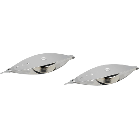 2 stk. Tatting Skyttel Metall Skyttel Sølv Strikkevevingsverktøy for Søm- og Håndverksprosjekter