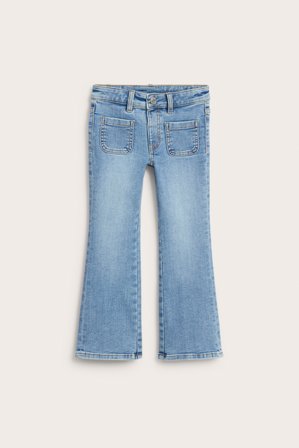 Kappahl | Bootcut jeans mid waist Ljus denim 128 | Ljus denim