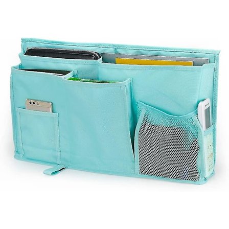 Sängorganisatör - 8 Fickor Sänghängande Förvaringsväska Med Rem För Mobiltelefon, Surfplatta, Böcker, Pappersnäsdukar, Perfekt För Säng, Studenthem, 