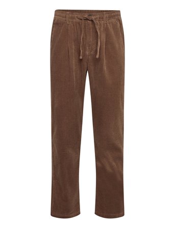 Akjan Cord Pleat Pants Brown Anerkjendt