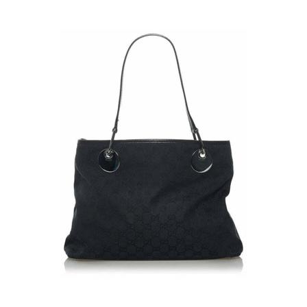 Gucci Vintage, Pre-owned Tote Bags Zwart, Dames, Maat:ONE Size,Canvas