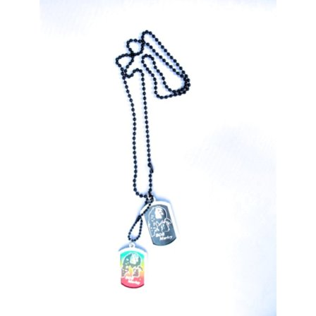 Rasta man - Dog Tag halskjede hvit ramme