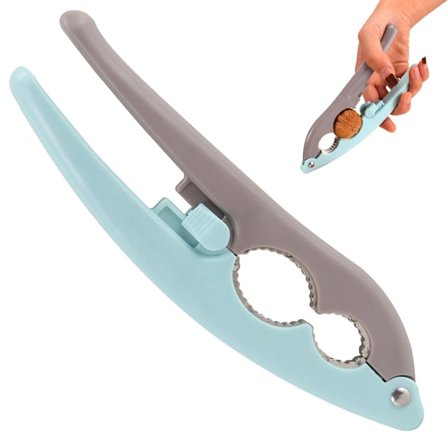 Valnøttknekker med sklisikkert håndtak, kjøkkenverktøy for paranøtter, hasselnøtter og mandler