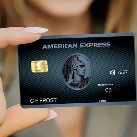 American Express Centurion -kortin vedenpitävä suoja - koristeelliset luotto-/maksutarrat