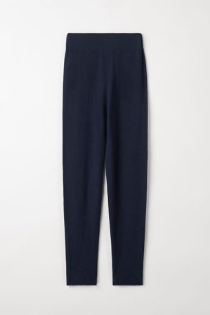 Soft Goat - Fine Knit Leggings - Kaschmirhose für Damen - S - Navy