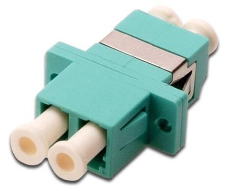 Digitus FO Coupler Duplex LC to LC MM OM3 Aqua ceramic sleeve polymer housing incl. screws NS