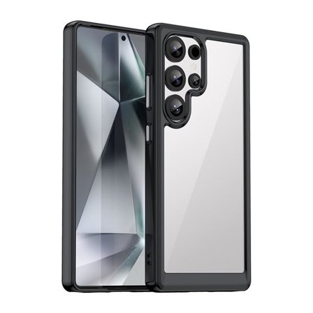 Outer Space-fodral med gelram för Samsung Galaxy S25 Ultra - Svart