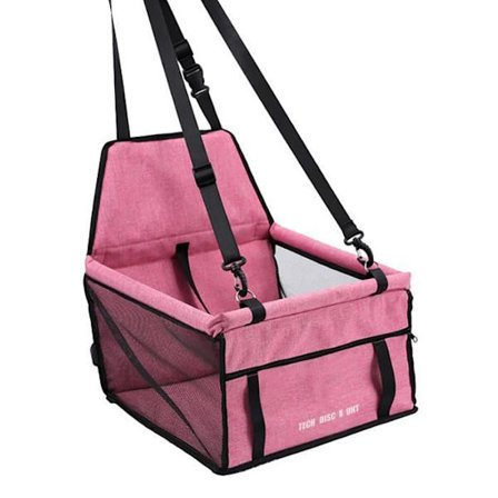 Transportväska - TD - Bilväska för djur - Rosa - Oxfordfiber 600D - Medium