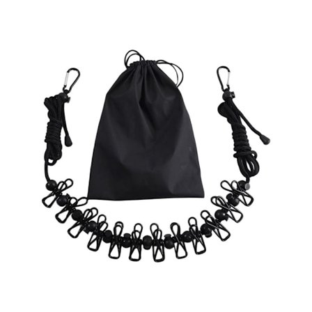 Vaatteiden kuivausteline MUSTA