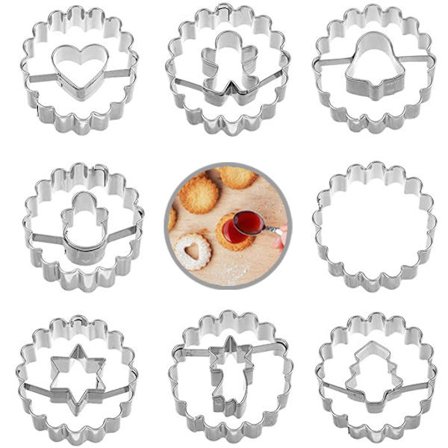 Julekageudstikker 8 stk., mini julekageudstikker, s