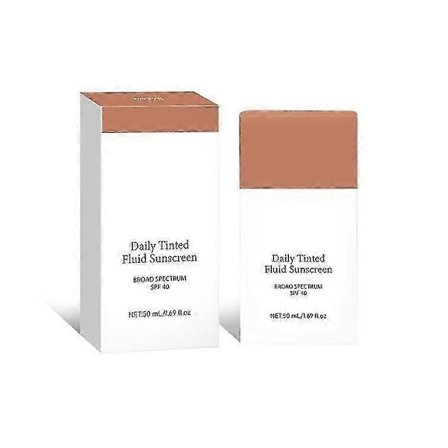 Daily Tinted Fluid Sunscreen 3 nyanser för ansiktsfuktgivande bredspektrum SPF 40 daglig hudvård 50ml
