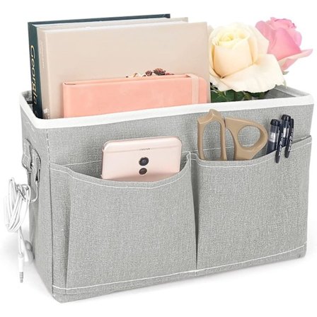 Sängyn vieressä oleva säilytystasku roikkuva taskujärjestäjä kerros- ja sairaalasänkyihin, pinnasänkyihin, asuntolan huoneisiin, sängynlaitoihin (