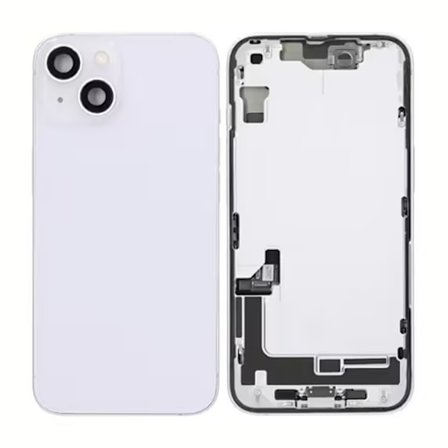 iPhone 14 Baksida med Komplett Ram - Lila