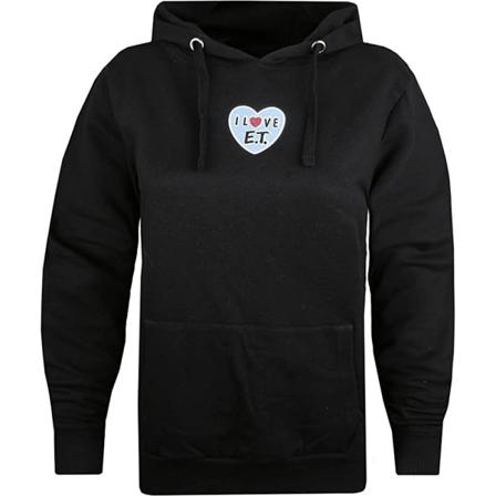 E.t. Den Extra-terrestrial Dam/ladies Love Hoodie L Svart