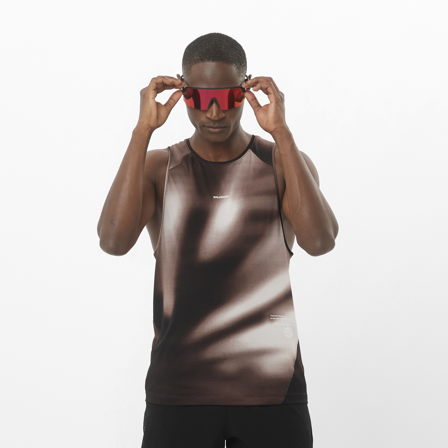 Salomon - Cross Tank Gfx M - Coffee Bean / Iron