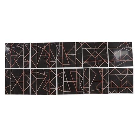 10 stk flis klistremerker 15x15cm 3D selvklebende bakside vanntett