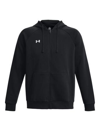 Ua Rival Fleece Fz Hoodie Black Under Armour