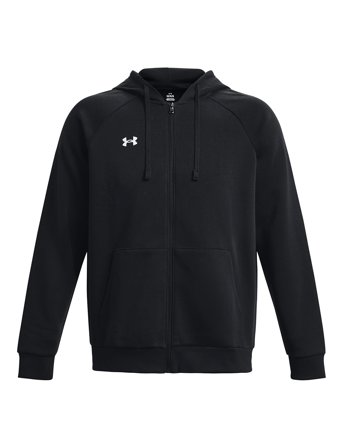 Ua Rival Fleece Fz Hoodie Black Under Armour