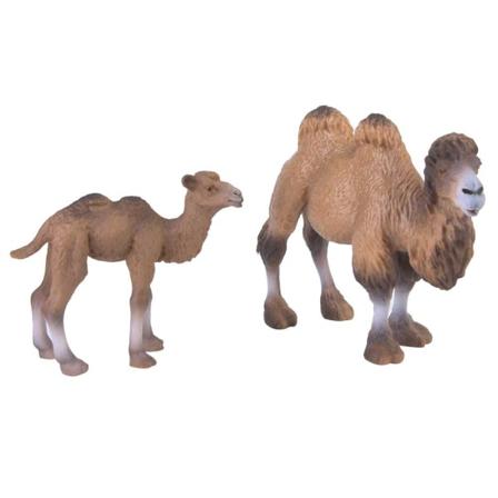 2stk Miniatyr Kamel Figur Dyremodell Home Decor Kid Barn Pedagogiske leker