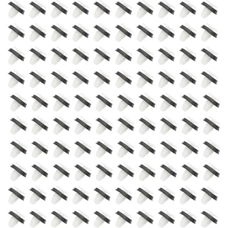 100kpl Auton Kiinnitysklipsit Auton Oven Paneelin Verhoilun Muoviklipsit F-iat Ducato Boxer Jumper 856543 71728806 Kumitiivisteellä, 9mm Reikä