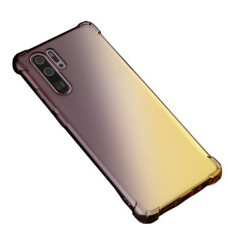 Huawei P30 Pro - Stødabsorberende Floveme Silikone Cover Svart/Guld