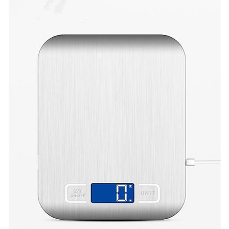 Køkkenvægt, Digital køkkenvægt til madlavning, bagning, madforberedelse, vægttab, 5 kg præcis graduering