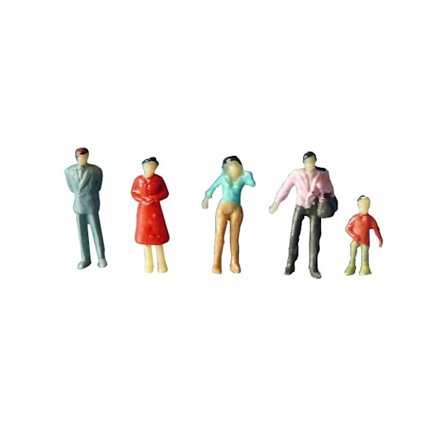 100 st Miniatyr Sandmodell DIY Stående Personfigurer Kaesi (1) 1:75/1:100/1:150 Blandade