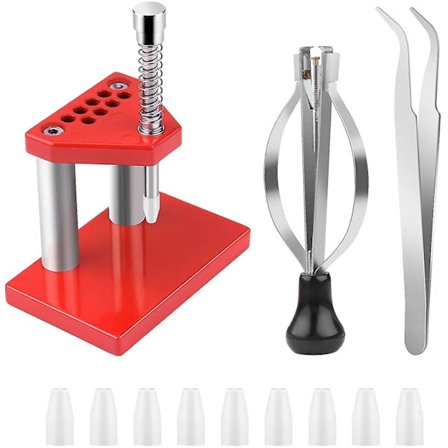 Verktyg för reparation av klockor, verktyg för att ta bort visare, tryckare, dragare och press