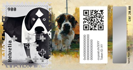 Schweiz - Berna - Kryptofrimærke