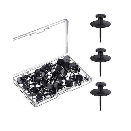 30 stykker dobbelthodede bildehengere negler Lite hode Tommelstifter Veggoppheng Bilde Foto Han