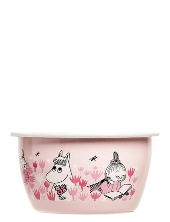 MUMIN Enamel Bowl 3Dl Girls - Pink - 30 CL