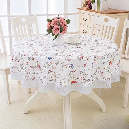 Rund vinyl voksdug blonde dug med vandtæt PVC plast