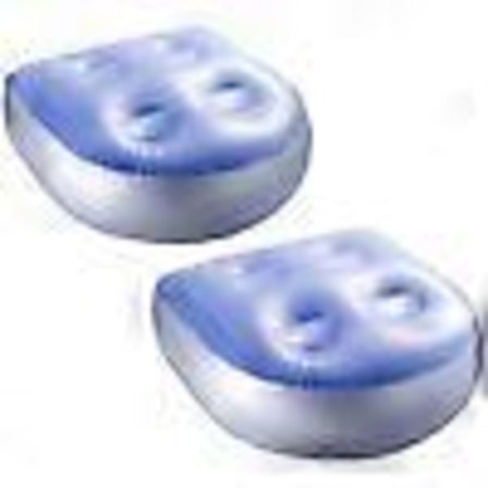 2 stk. Oppustelig Bæltesæde, Varmtvandskudde Spabad Booster Siddepude Ryglæn Kopholdere til Alle Spabade og Varmtvandsbade