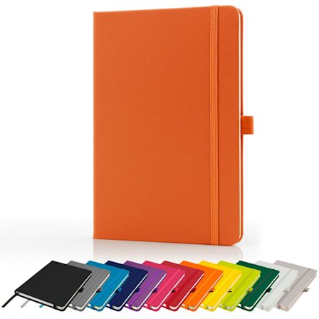 Premium A5 Notatbok Ny Linjert Innbundet Journal med Penneholder, 196 Sider, Elastisk Lukking og Bokmerke Notisblokk