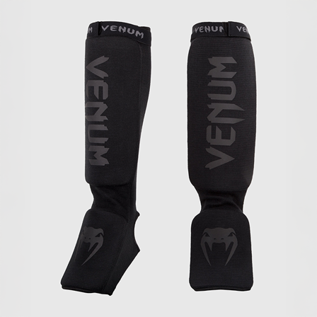 Venum Kontact Shinguards Black/Black