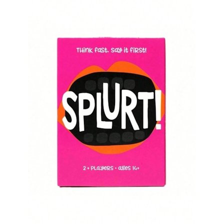 Splurt Gamewright det Tænk Hurtigt, Sig Det Hurtigt Kortspil 2+ Spillere Alder 10+ Sjov