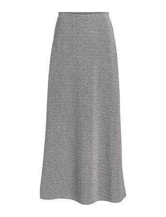 Vimynte Modesty Hw Long Skirt/Ka Langt Skjørt Grå Vila*Betinget Tilbud