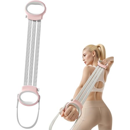 8-formet motstandsbånd med håndtak – justerbart treningsbånd for armer, bryst, yoga, pilates, hjemmetrening