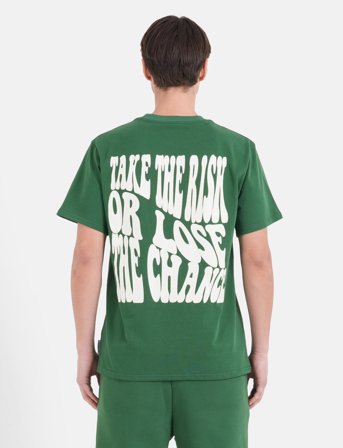 SIXTH JUNE Take The Risk Back Printed Tee - Green - S