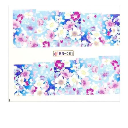 Vattendekaler - Blommor - Bn-081 - För Naglar Multifärg