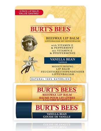 Burt's Bees Lip Balm Duopack 2x4,25 g, Skincare, Ansigtspleje, Læbepleje