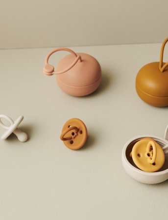 Liewood Philip Pacifier Box - Pink - ONE SIZE