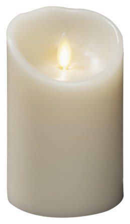 Konstsmide 1610-115 Vokslys krem, varmhvit, LED 7,6x11,4 cm, Belysning